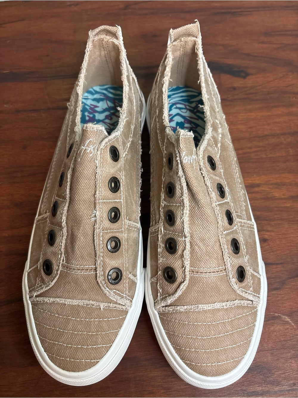 Blowfish Taupe Slip-On Canvas Sneakers